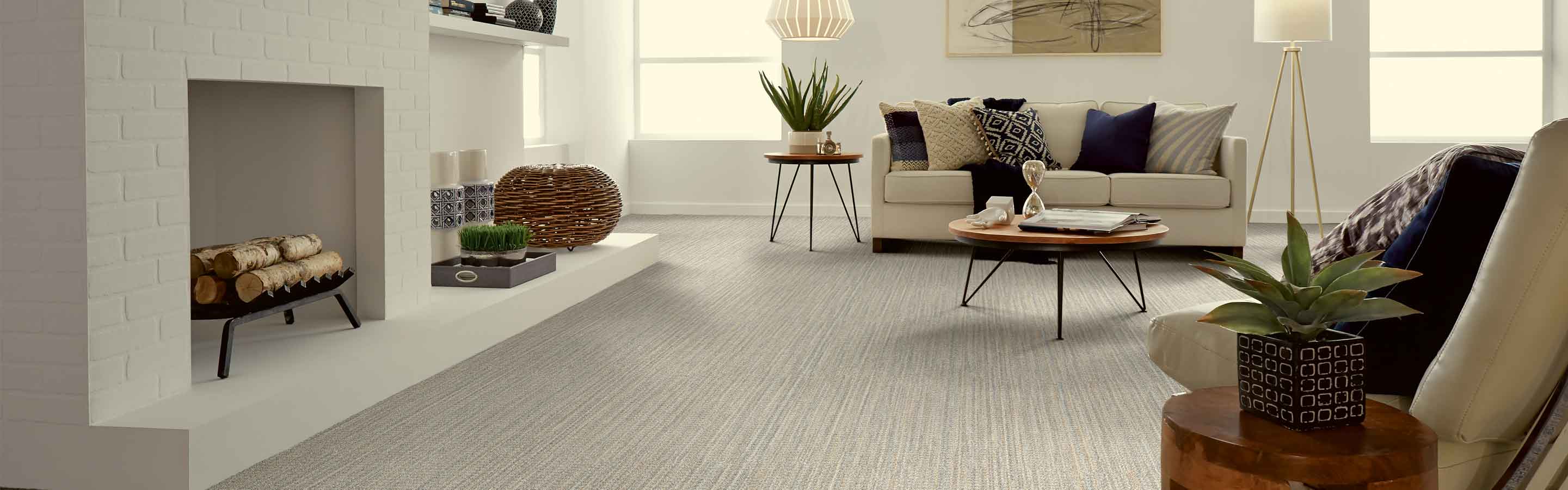 gray carpet in a living room