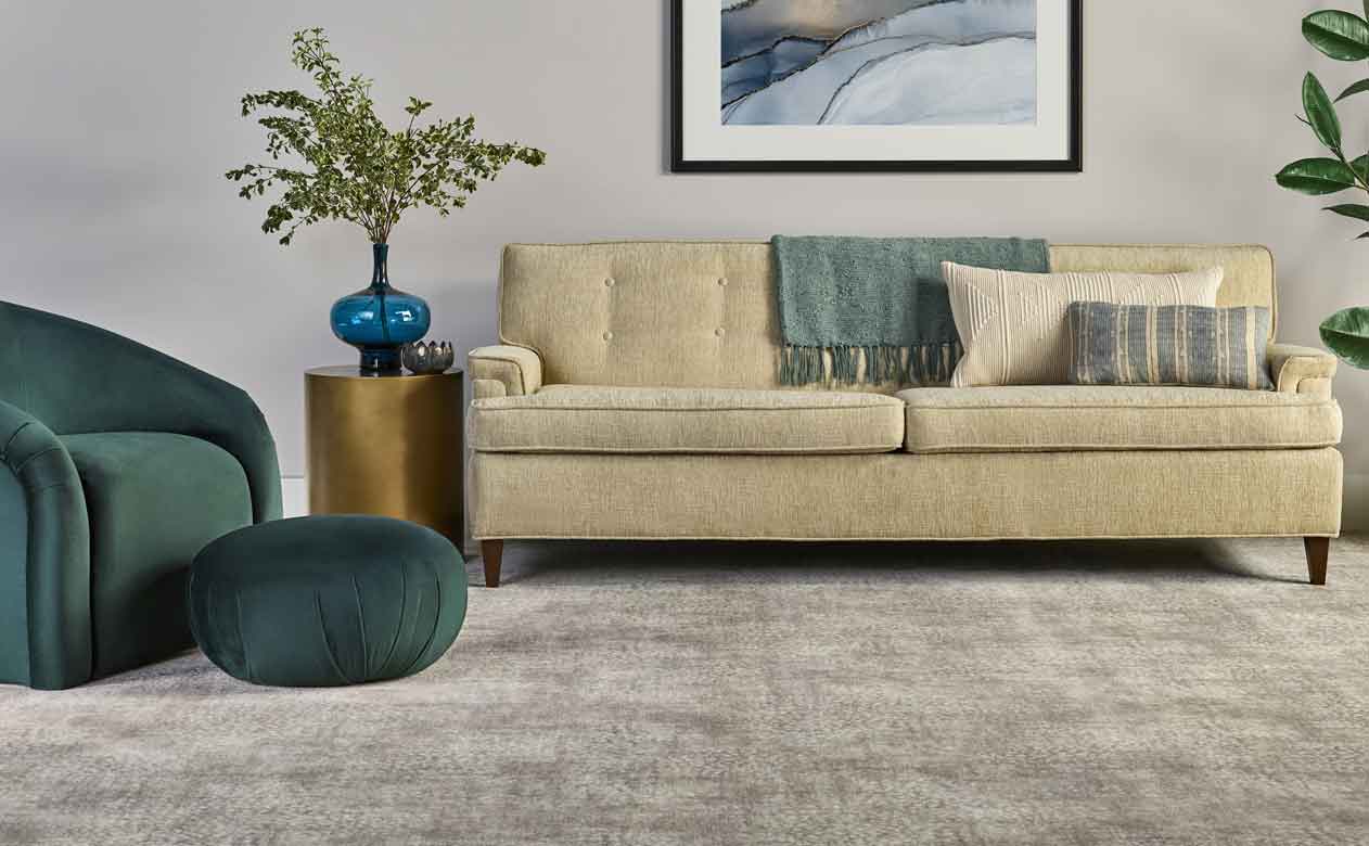 gray carpet flooring in a living room